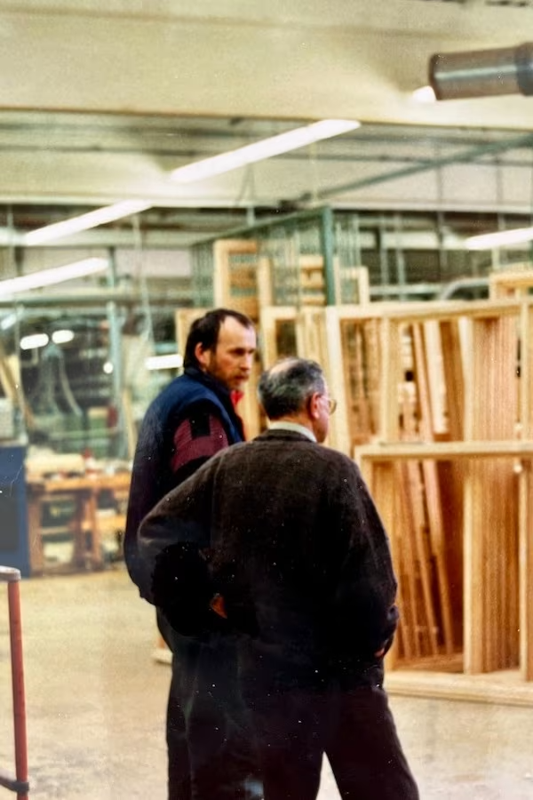 Hubert Appelhans in the new Sorpetaler production hall