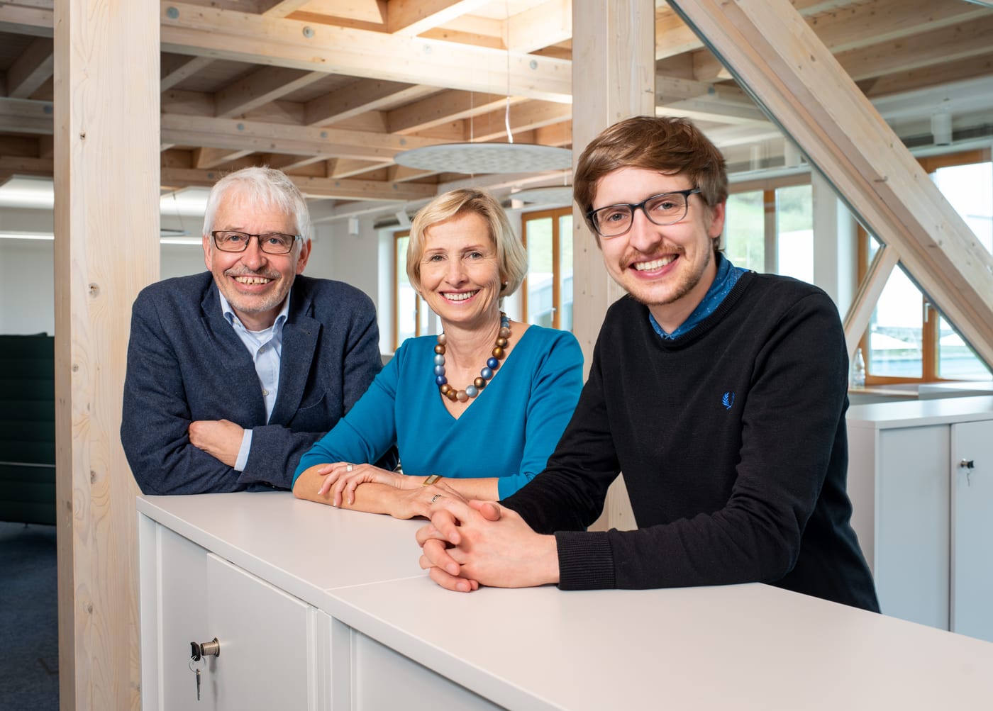 Eduard Appelhans, a family member, and Stefan Appelhans together at Sorpetaler
